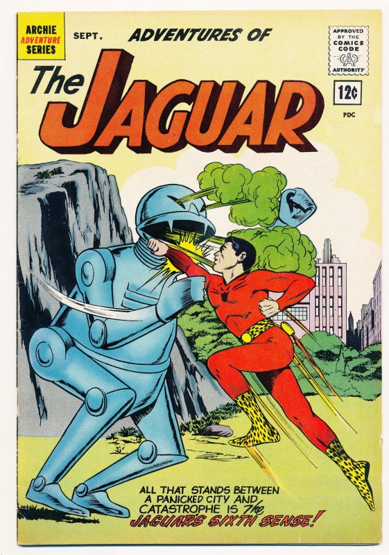 Adventures of the Jaguar (1961 Archie) #8 FN