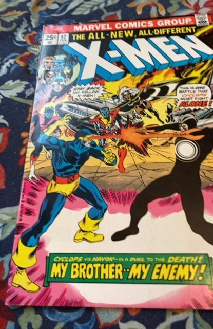 The X-Men #97 (1976)brother Vs brother VF cond