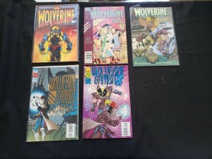 WOLVERINE 5PC (FN+/VF) GRAPHIC NOVELS, IN HARM'S WAY, WOLVERINE SAGA 1989-98