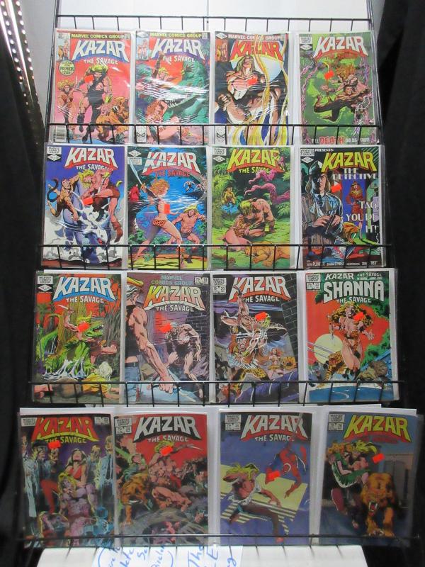 Kazar the Savage (Marvel 1981) #1-26 Lot of 16Diff Jungle Action and Thrills!