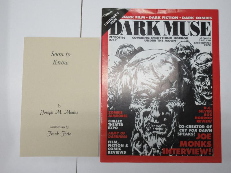 Dark Muse Prototype Issue with Soon to Know booklet Joseph M. Monks Frank Forte