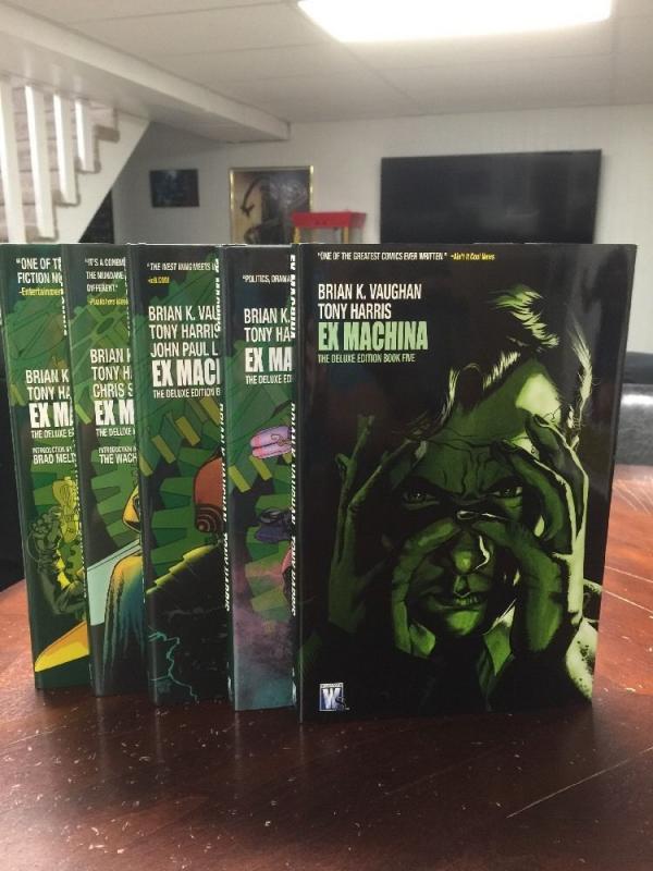 Brian K Vaughn's Ex Machine Hardcover HC Tpb Set 1 2 3 4 5 All Mint TPB