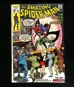 Amazing Spider-Man #91 Funeral of Captain George Stacy!