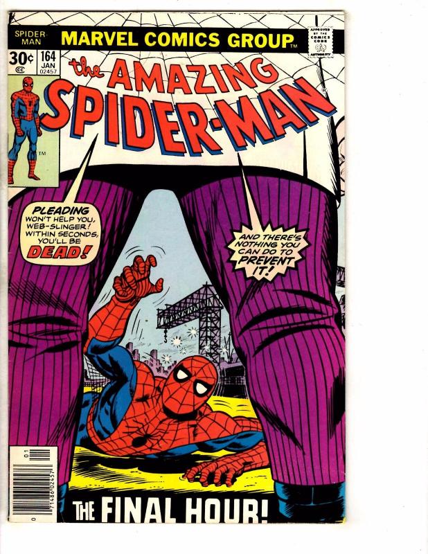 Amazing Spider-Man # 164 VF Marvel Comic Book Bronze Age Stan Lee Goblin J267