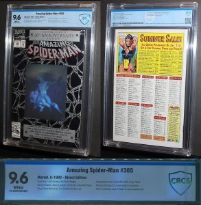 Amazing Spider-Man #365  /  CBCS 9.6 NM+  / Ist Spiderman 2099  1992