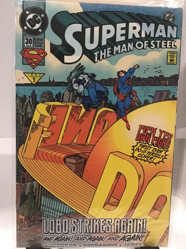 Superman: The Man of Steel #30 Vinyl Cling Cover (1994)