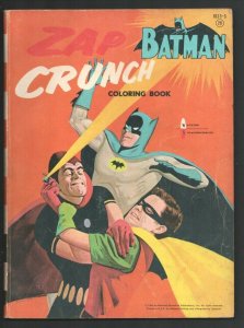 Batman Zap Crunch Coloring Book #1833-3 1966-A couple of pages are colored-mo...