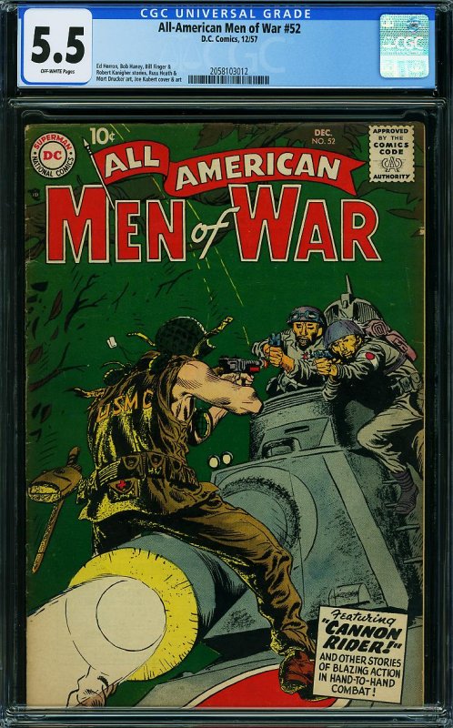 All-American Men of War #52 (DC, 1957) CGC 5.5