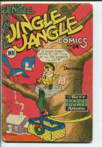 JINGLE JANGLE #24-GREAT GOLDEN AGE-FAMOUS FUNNIES VG 