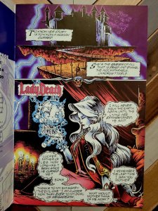 LADY DEATH Wizard 1/2 Special w CRUX CrossGen Poster (Chaos 1994) Hughes, Pulido