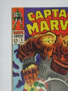 Captain Marvel #6 1st & Only Appearance Solam 1968 Silver Age Marvel Comics FN