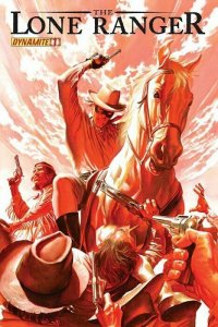 The Lone Ranger #1 Set of Four Covers Red,Virgin Red,Alex Ross Negative And Red.