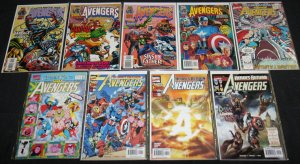 Marvel Bronze-Modern AVENGERS TITLES 90pc Mid-High Grade Comic Lot VF-NM