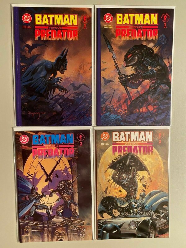Batman vs. Predator set #1 A+B - 3 direct editions 8.0 VF (1991)