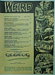mm Weird (1966 Mag; Eerie) v2, #5vg (says v3, 1 inside), 6vg Set (2 books)