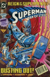 Superman: The Man of Steel #22 (Newsstand) FN; DC | Reign of the Supermen - we c 