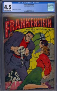 FRANKENSTEIN #25 CGC 4.5 DICK BRIEFER