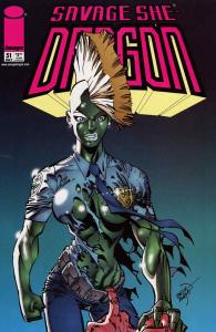 Savage Dragon, The #51A FN ; Image | Erik Larsen Pink Logo