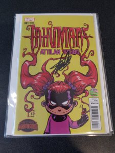 INHUMANS #1 SIGNED BY STAN LEE WITH HIS COA HOLOGRAM...................GRAM.