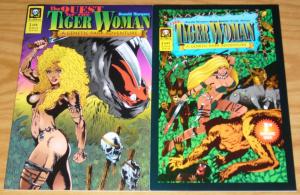 Tiger Woman #1-2 VF/NM complete series - genetic park adventure quest jungle set