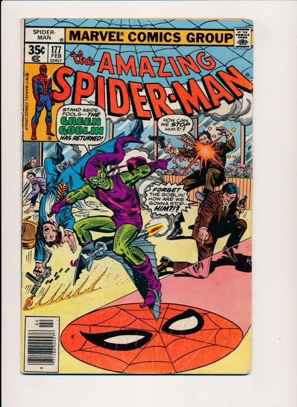 the Amazing Spider-Man #177 Marvel Comics 1977 ~ VG Low Grade (PJ40) 