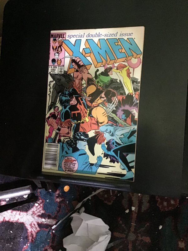 The Uncanny X-Men #193 (1985) first Warpath in costume! Giant size key! VF+ Wow