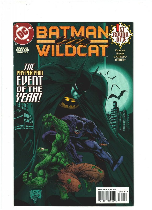 Batman vs. Wildcat #1 VF/NM 9.0 DC Comics 1997 Chuck Dixon, vs. Killer Crov 