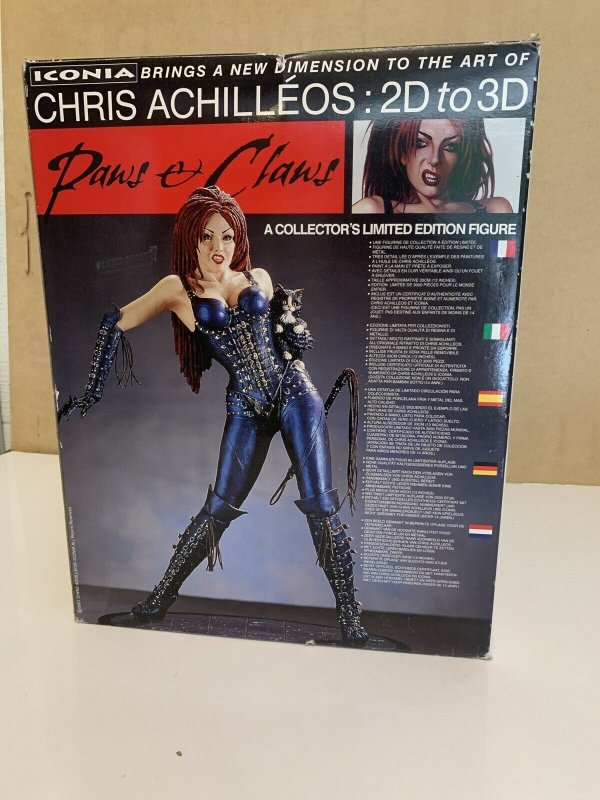 Chris Achilleos: 2D to 3D Paws & Claws Statue 13” Limited 76/3000 ICONA