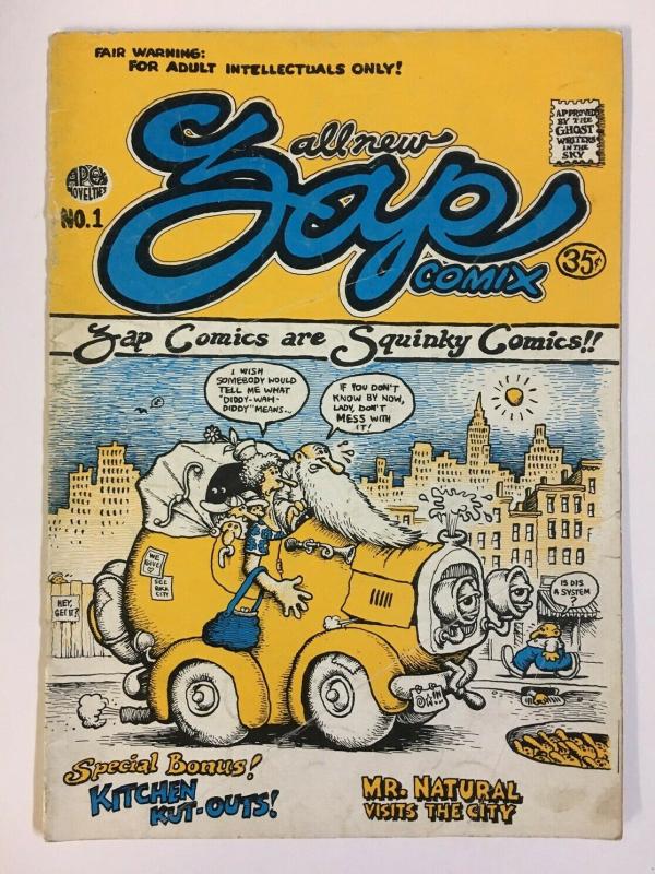 ZAP COMIX (1968-2005 APEX NOVELTIES) 1 VG (3rd print) COMICS BOOK