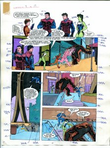 Elementals #9 Page #19 Original Color Guide Ken Feduniewicz