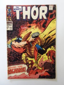 Thor #157 (1968) VG- condition moisture damage