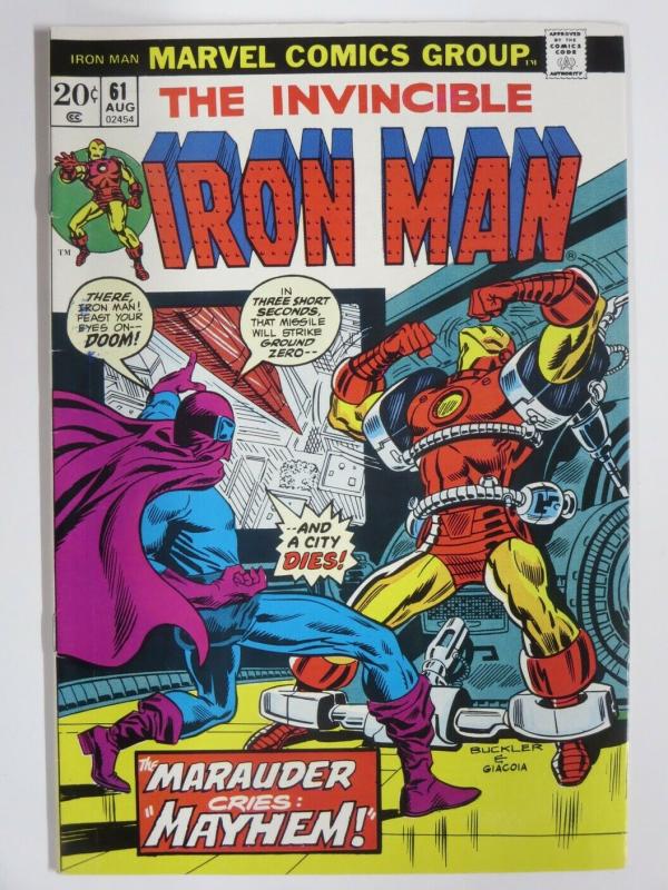 IRON MAN 61 FN Aug. 1973 DATE STAMP