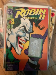 Robin II: The Joker's Wild! #1 Joker Close-Up Cover (1991)