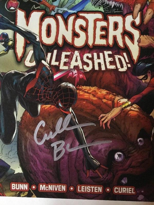 Monsters Unleashed 1 Nm Near Mint Signed By Cullen Bunn