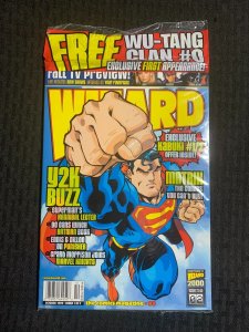 1999 WIZARD Magazine #98 Superman Cover #1 SEALED w/ Wu-Tang #0 Comic Insert