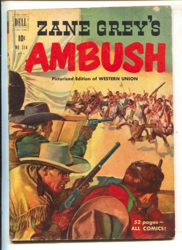 -Ambush (Western Union) -Four Color Comics #314-1951-Dell-by Zane Grey-G