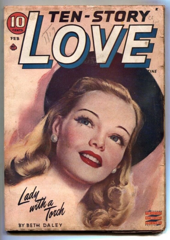 Ten-Story Love Pulp February 1945 - Lady With A Torch