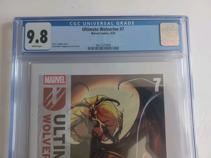 Ultimate Wolverine #7 - Cappuccio - 2025 - CGC 9.8