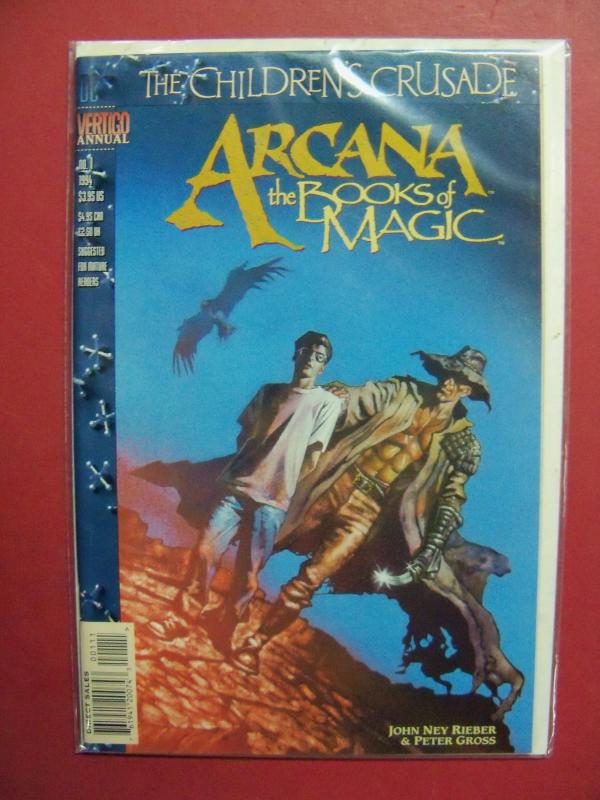 ARCANA THE BOOK OF MAGIC #1    (9.0  VF/NM)  DC VERTIGO