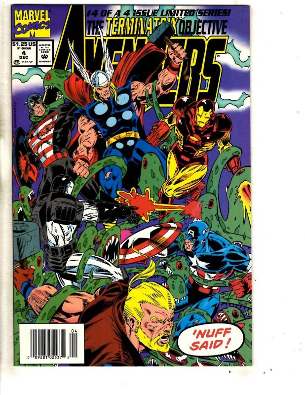 Lot Of 4 Avengers The Terminatrix Objective Marvel Comic Books # 1 2 3 4 J293