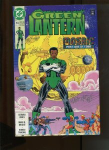 GREEN LANTERN  #14 (9.2) SIGNED BY MARTIN NODELL! WITH COA!