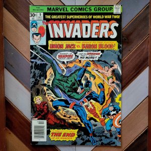 MARVEL COMICS THE INVADERS # 9 3RD APPEARANCE OF BARON BLOOD! VS UNION JACK