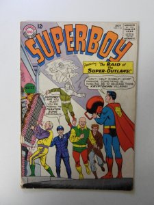 Superboy #114 (1964) VG- condition bottom staple detached from cover
