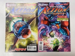 3 Superman Action Comics DC comic books #5 6 7 19 KM8