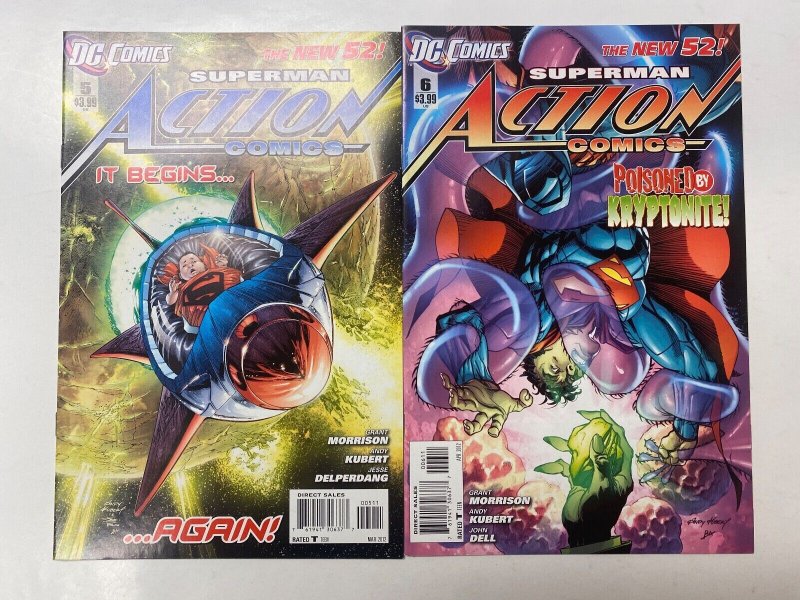 3 Superman Action Comics DC comic books #5 6 7 19 KM8