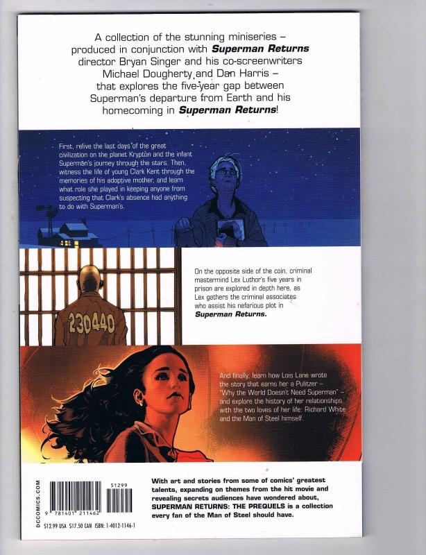 Superman: Returns The Prequels TPB DC Comic Books Hi-Res Scans Awesome Issue! T3