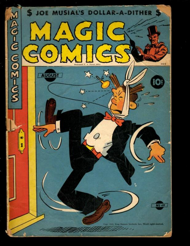 Magic Comics # 49 VG 1943 Comic Book Golden Age King Features Syndicate NE3