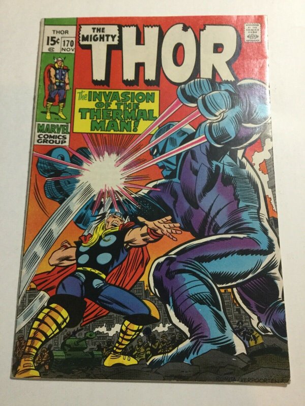 Thor 170 Fn Fine 6.0 Marvel Comics