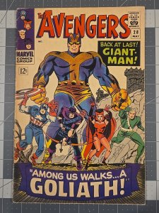 The Avengers #28 May-1966?-1st app of the Collector ?-Hank Pym becomes Goliath