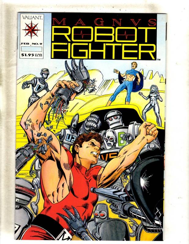 Lot Of 5 Magnus Robot Fighter Valiant Comic Books # 9 10 11 14  JF11